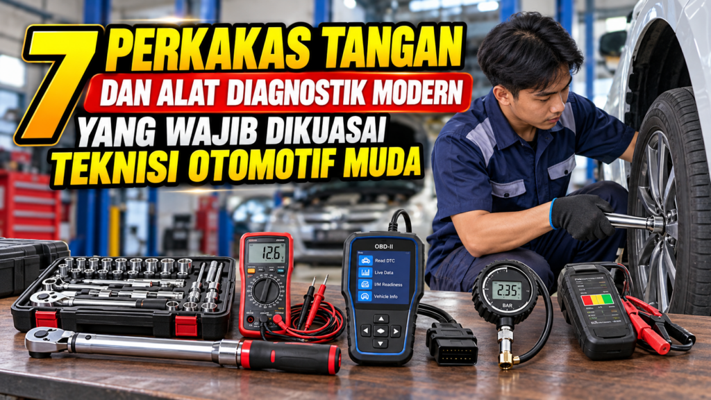 7 Perkakas Tangan dan Alat Diagnostik Modern yang Wajib Dikuasai Teknisi Otomotif Muda